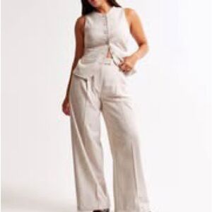 Abercrombie & Fitch Linen Blend Pant